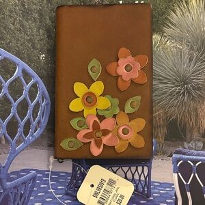 Fossil Brand Leather Small Floral Journal